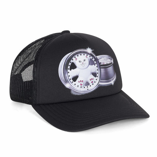 Nerm Wheels Trucker Hat (Black) - Ripndip