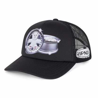 Nerm Wheels Trucker Hat (Black) - Ripndip