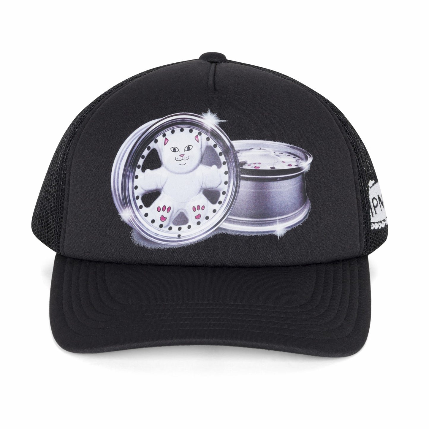 Nerm Wheels Trucker Hat (Black) - Ripndip