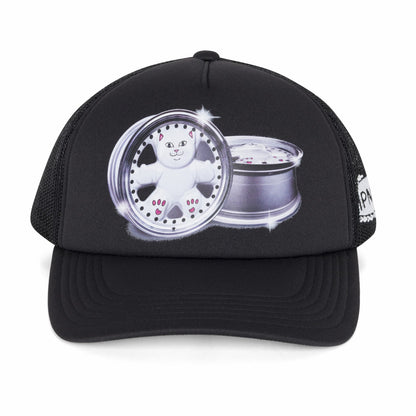 Nerm Wheels Trucker Hat (Black) - Ripndip
