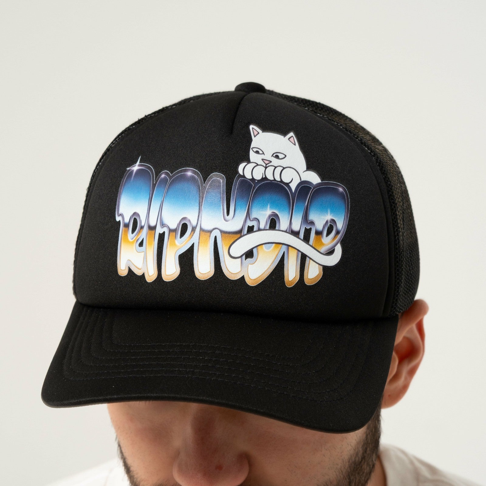 Chroma Trucker Hat (Black) - Ripndip
