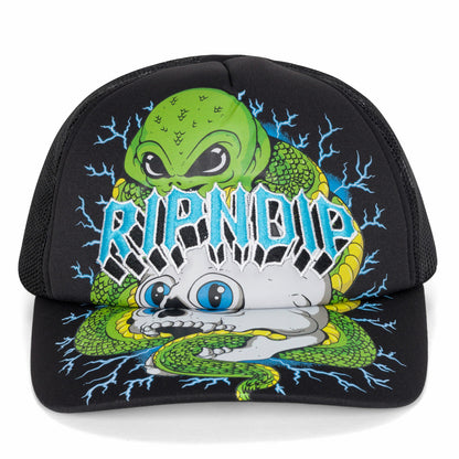 Skull and Bones Trucker Hat (Black) - Ripndip