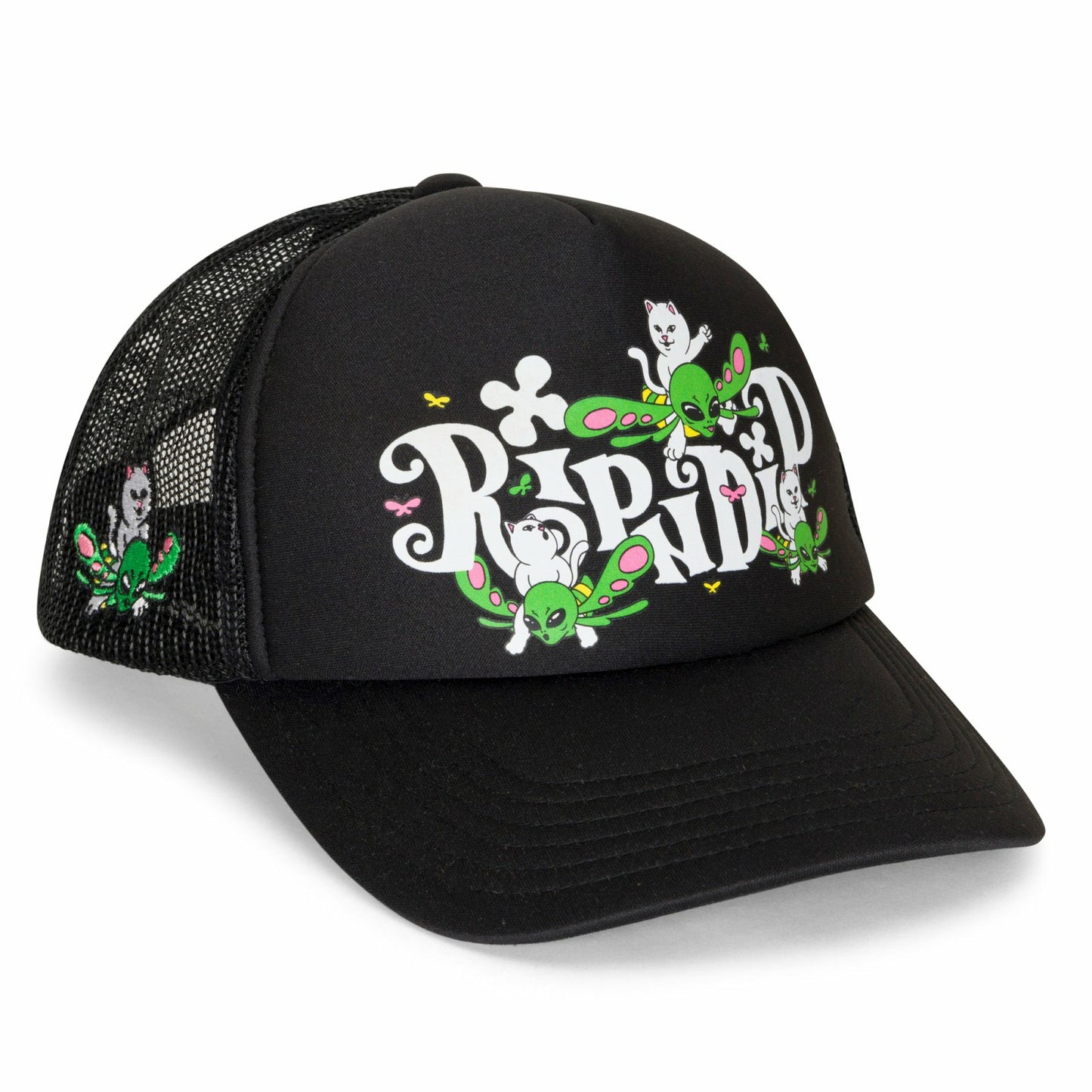 Fly Away Trucker Hat (Black) - Ripndip
