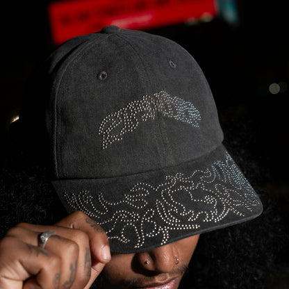 Pretty Flacko Distressed Dad Hat (Black Vintage Wash) - Ripndip
