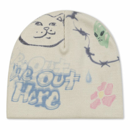 Goosebumps Skull Beanie (Bone) - Ripndip