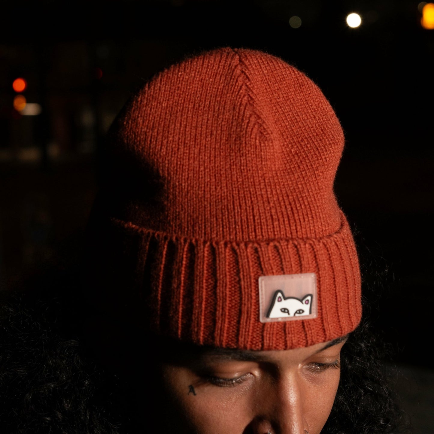 Peeking Beanie (Burnt Orange) - Ripndip
