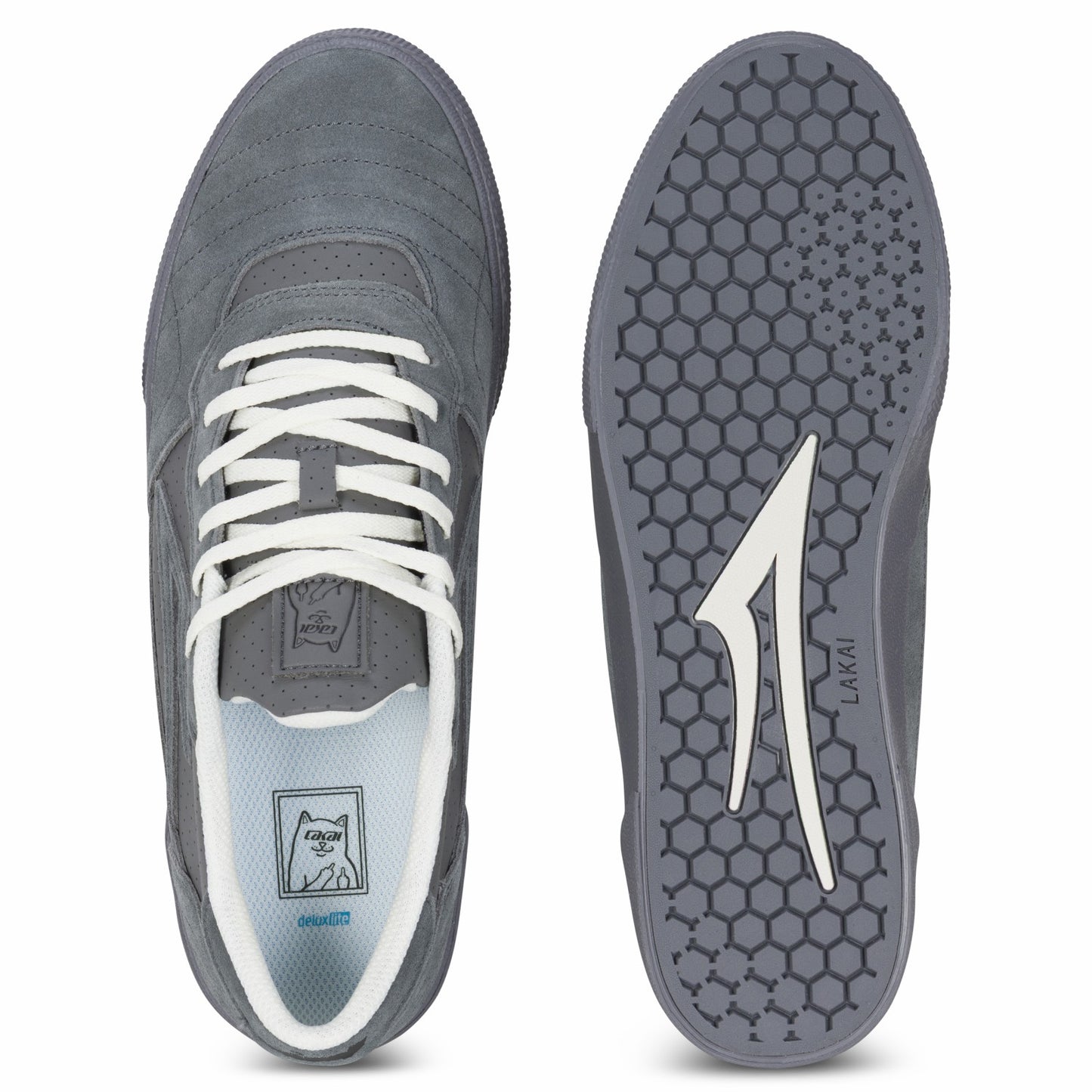 Lakai + Ripndip Cambridge (Grey Suede) - Ripndip