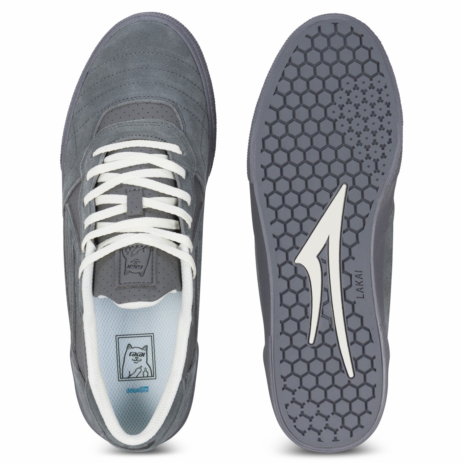 Lakai + Ripndip Cambridge (Grey Suede) - Ripndip