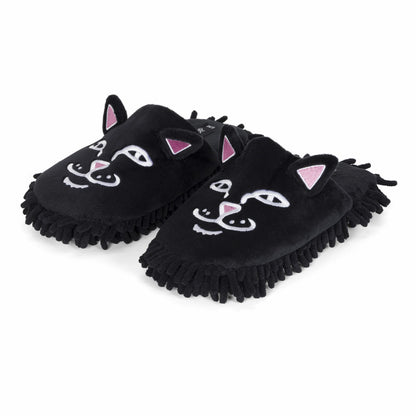 Jermie Mop Slippers (Black) - Ripndip