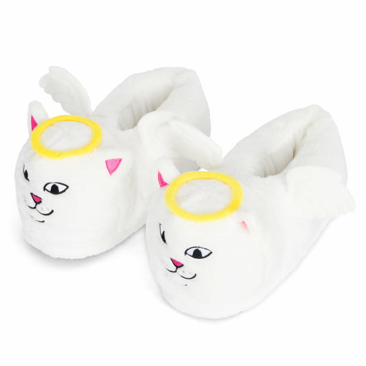 Lord Angel Plush Slippers (White) - Ripndip