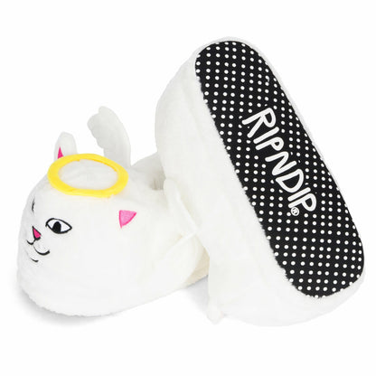 Lord Angel Plush Slippers (White) - Ripndip