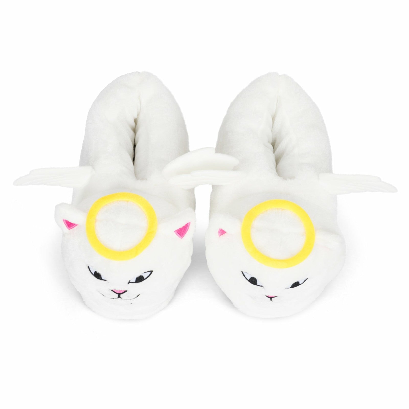 Lord Angel Plush Slippers (White) - Ripndip