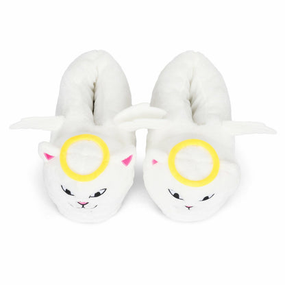 Lord Angel Plush Slippers (White) - Ripndip