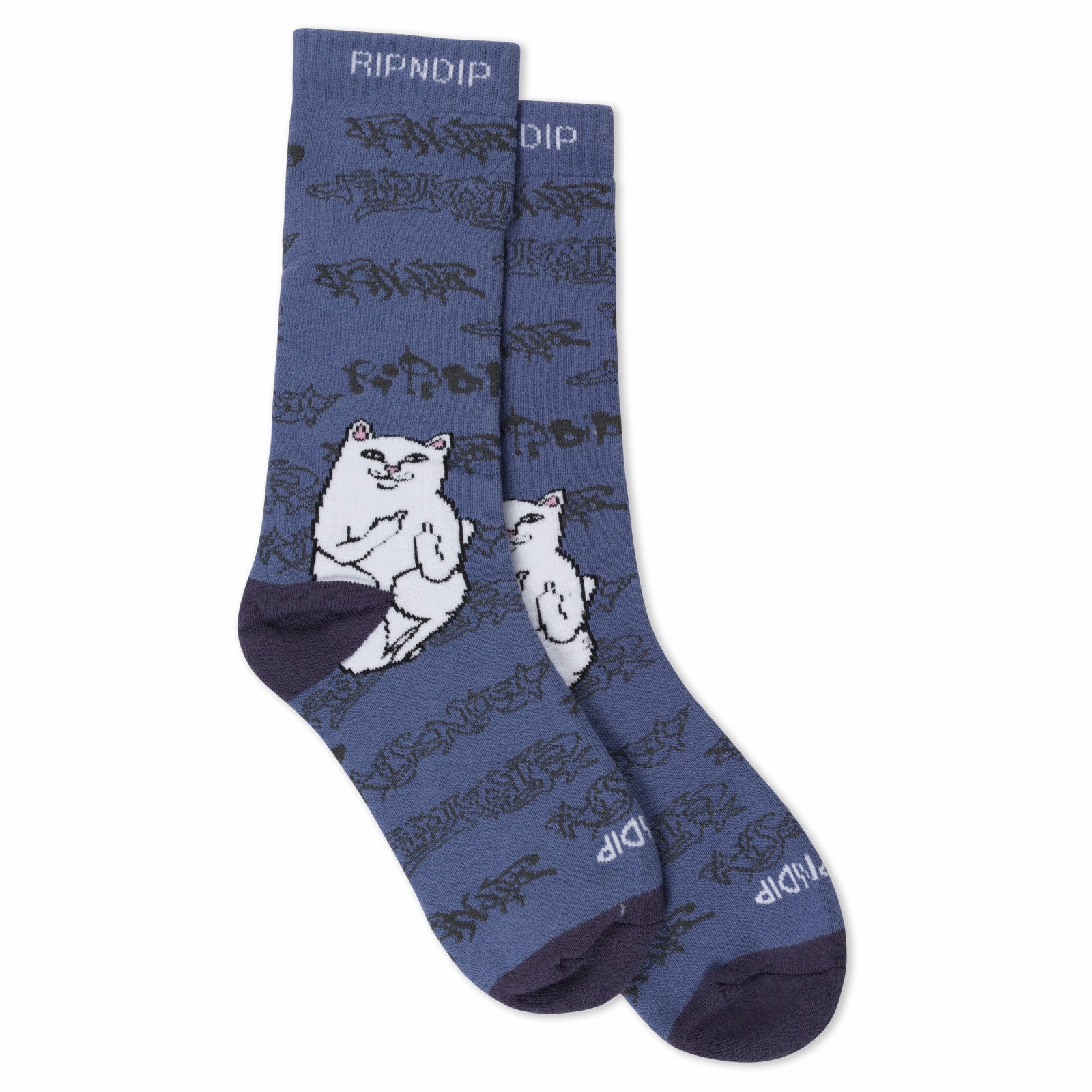 Lord Nermal Ghost Socks (Slate) - Ripndip