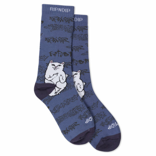 Lord Nermal Ghost Socks (Slate) - Ripndip