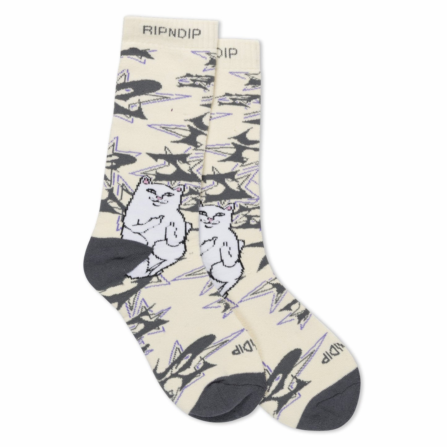 Lord Nermal Wire Socks (Bone) - Ripndip
