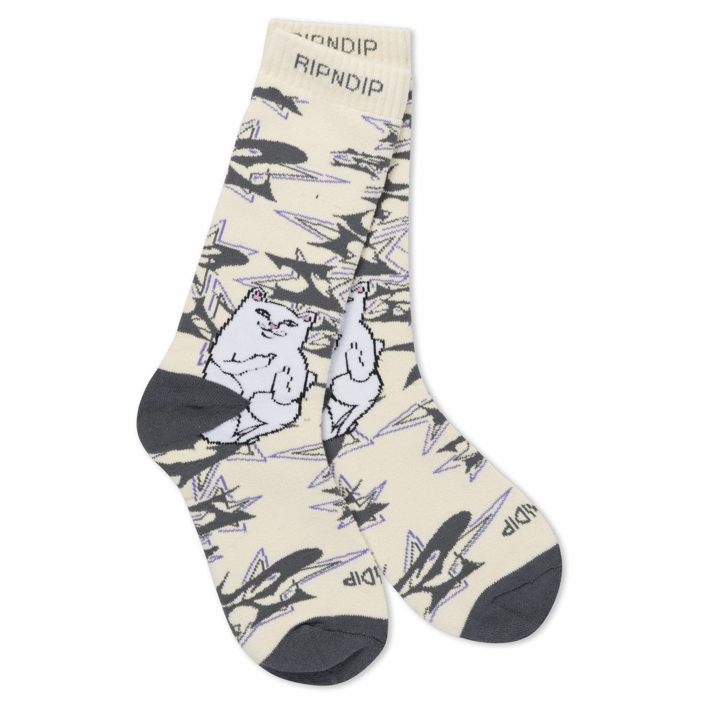 Lord Nermal Wire Socks (Bone) - Ripndip