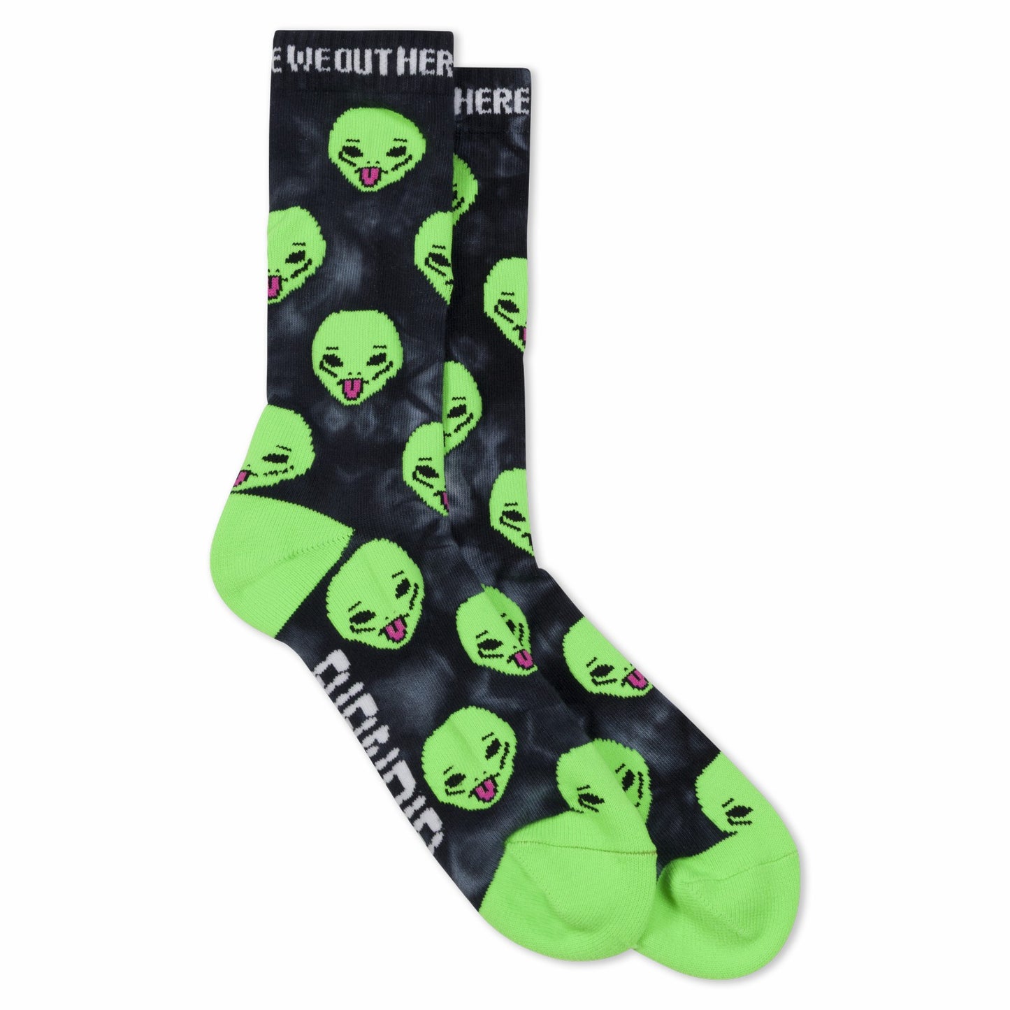 We Out Here Socks (Black Lightning) - Ripndip
