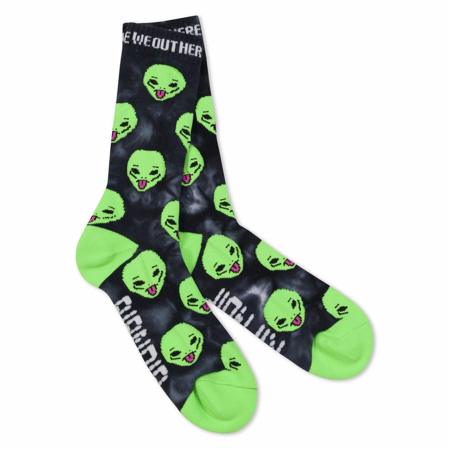 We Out Here Socks (Black Lightning) - Ripndip