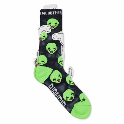 We Out Here Socks (Black Lightning) - Ripndip