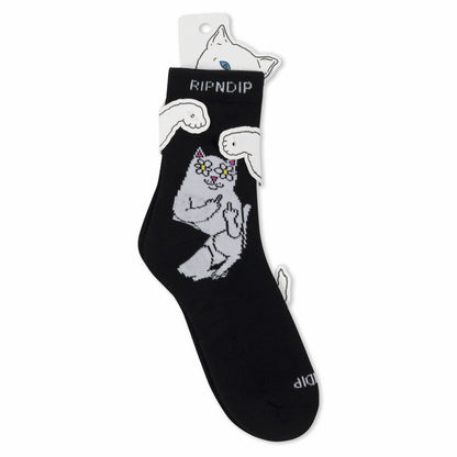 Lord Blossom Mid Socks (Black) - Ripndip