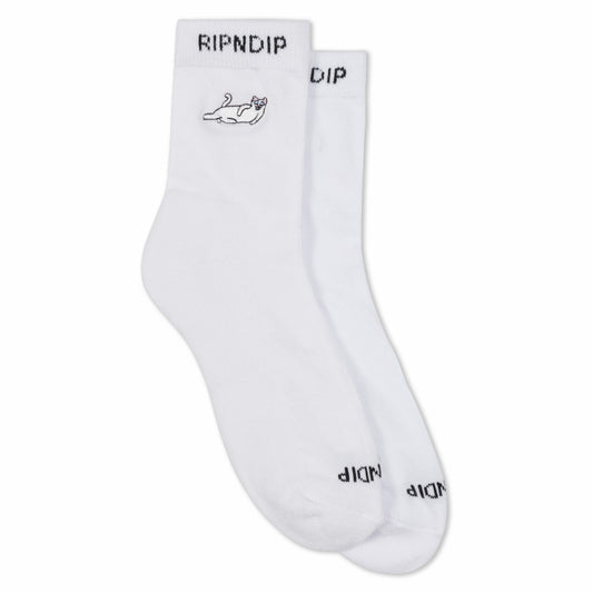 Castanza Mid Socks (White) - Ripndip