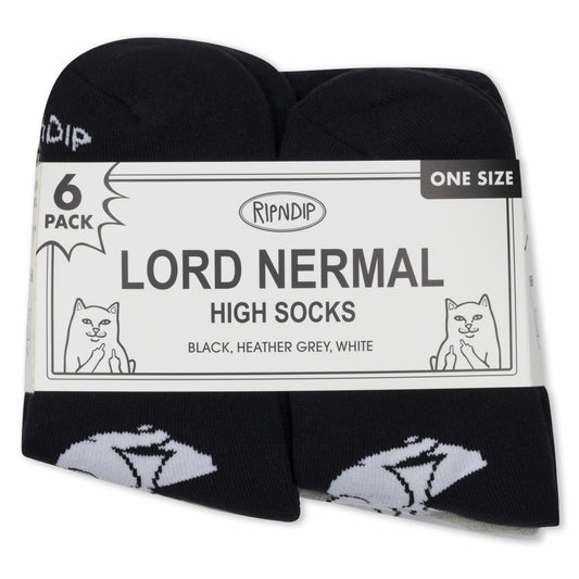 Lord Nermal Socks 6 Pack (Multi) - Ripndip