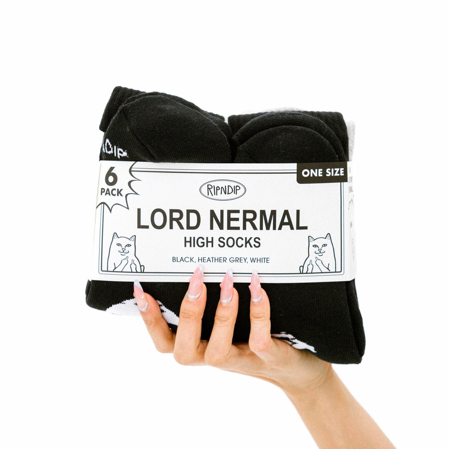 Lord Nermal Socks 6 Pack (Multi) - Ripndip