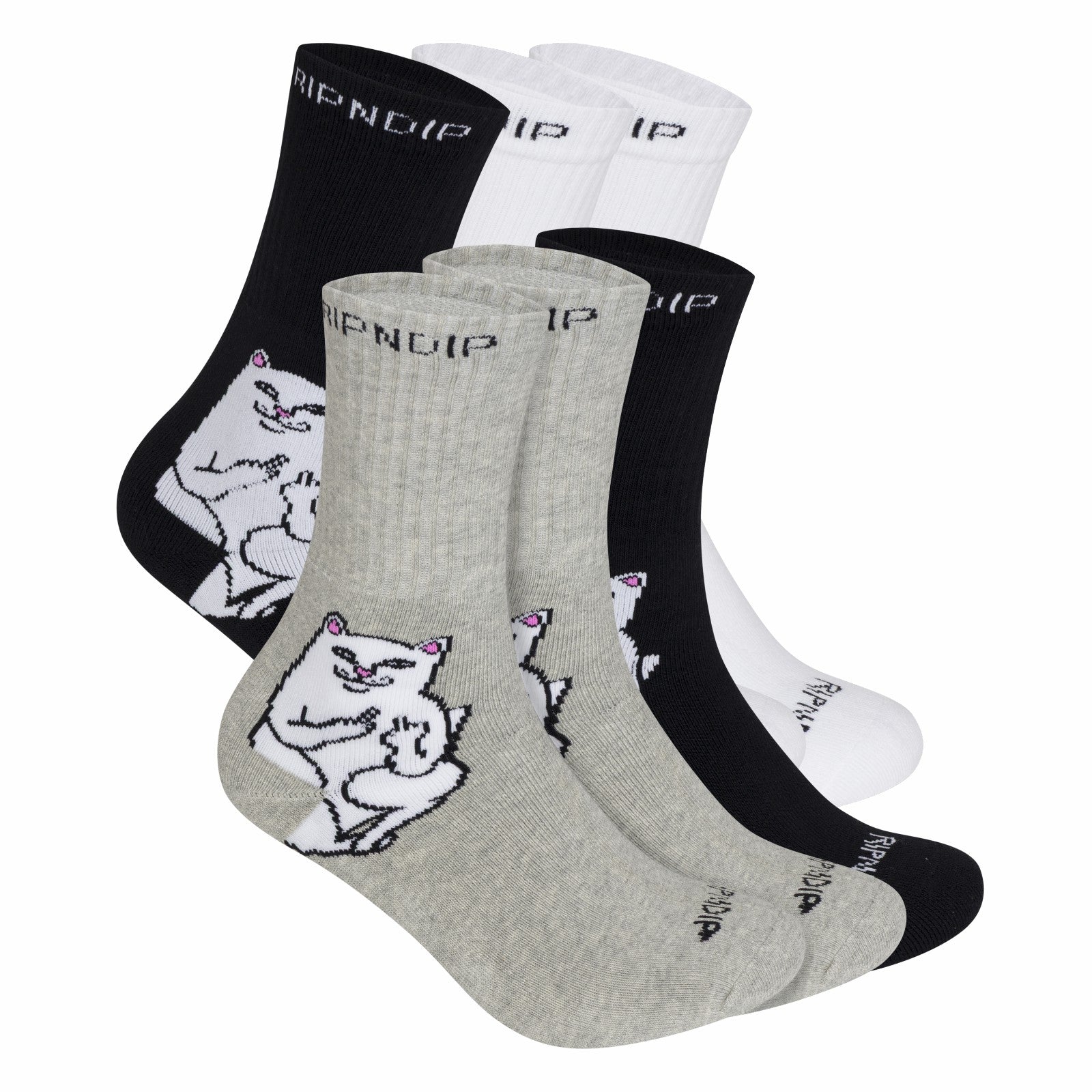 Lord Nermal Socks 6 Pack (Multi) - Ripndip