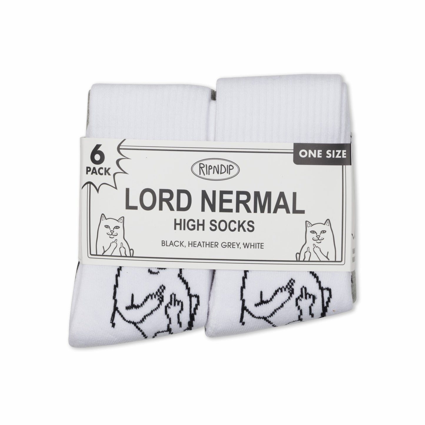 Lord Nermal Socks 6 Pack (Multi) - Ripndip