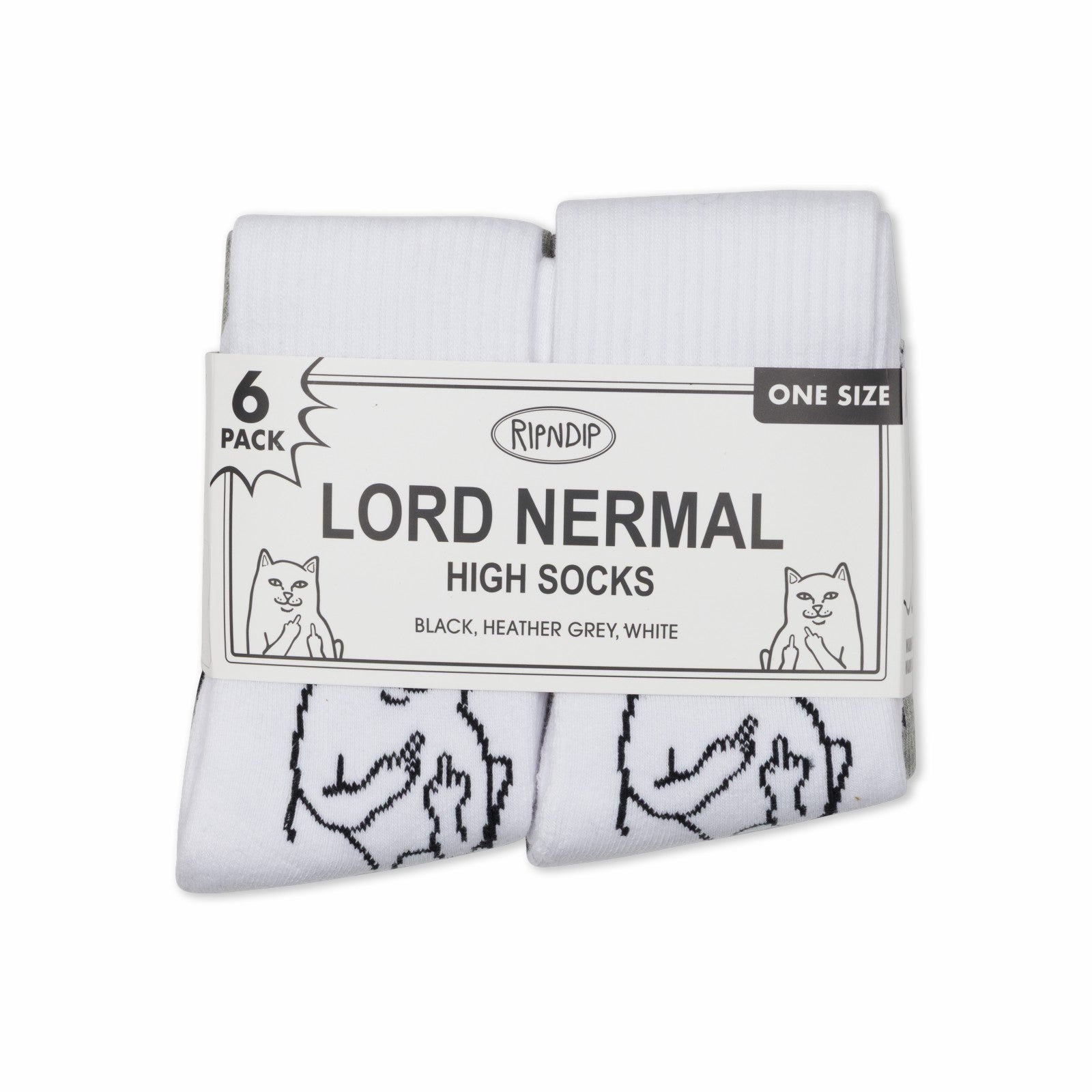 Lord Nermal Socks 6 Pack (Multi) - Ripndip