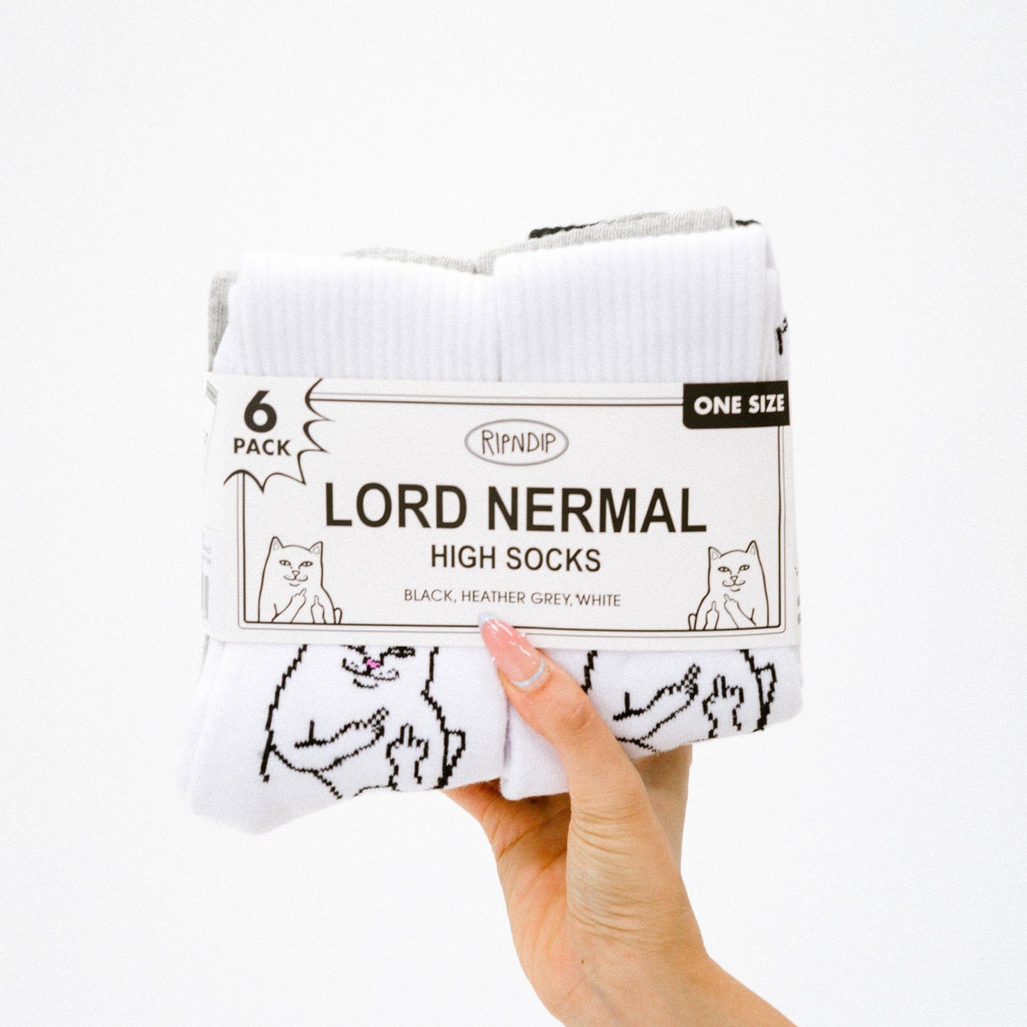 Lord Nermal Socks 6 Pack (Multi) - Ripndip