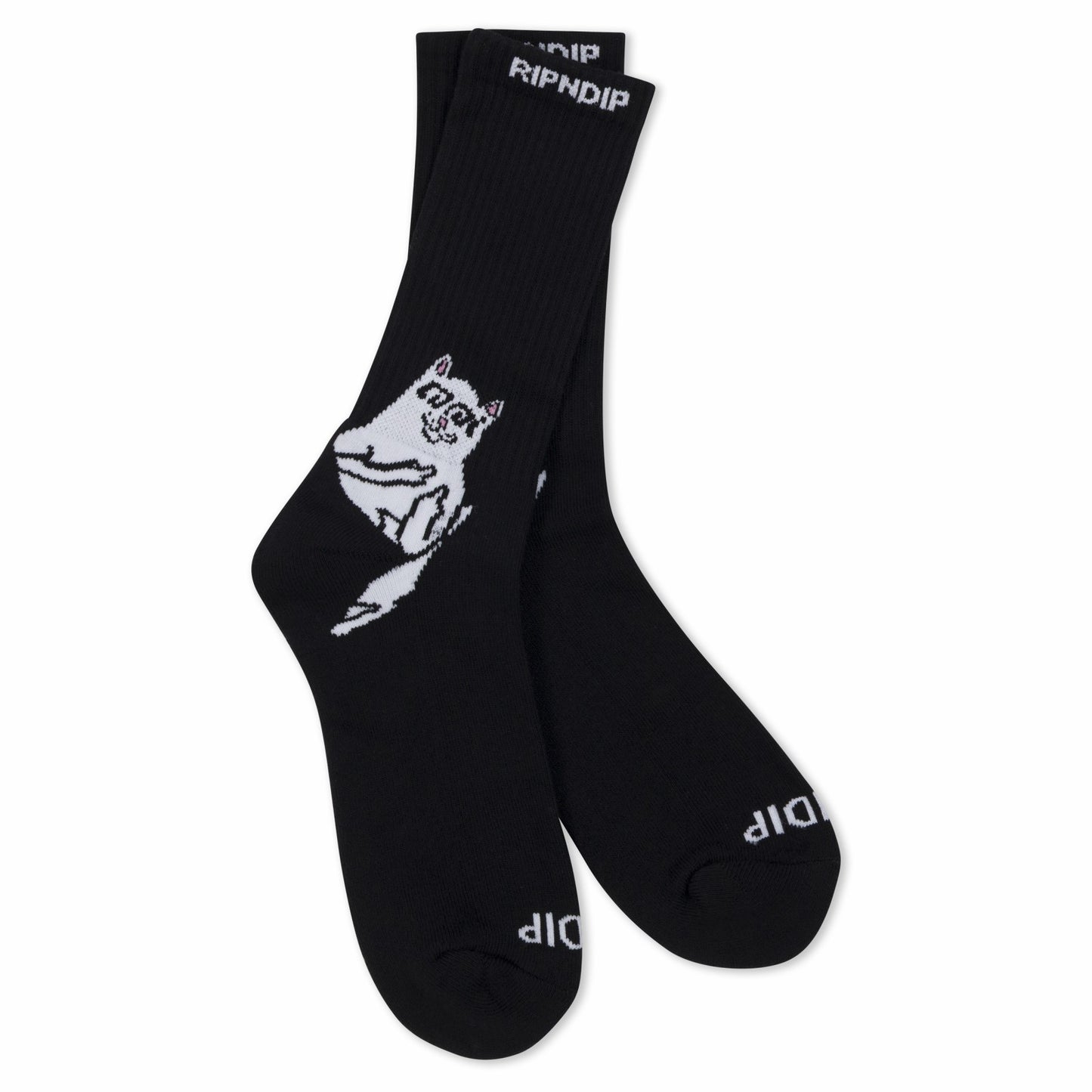 Lakai + Ripndip Lord Nermal Socks 2 Pack (Black/White) - Ripndip