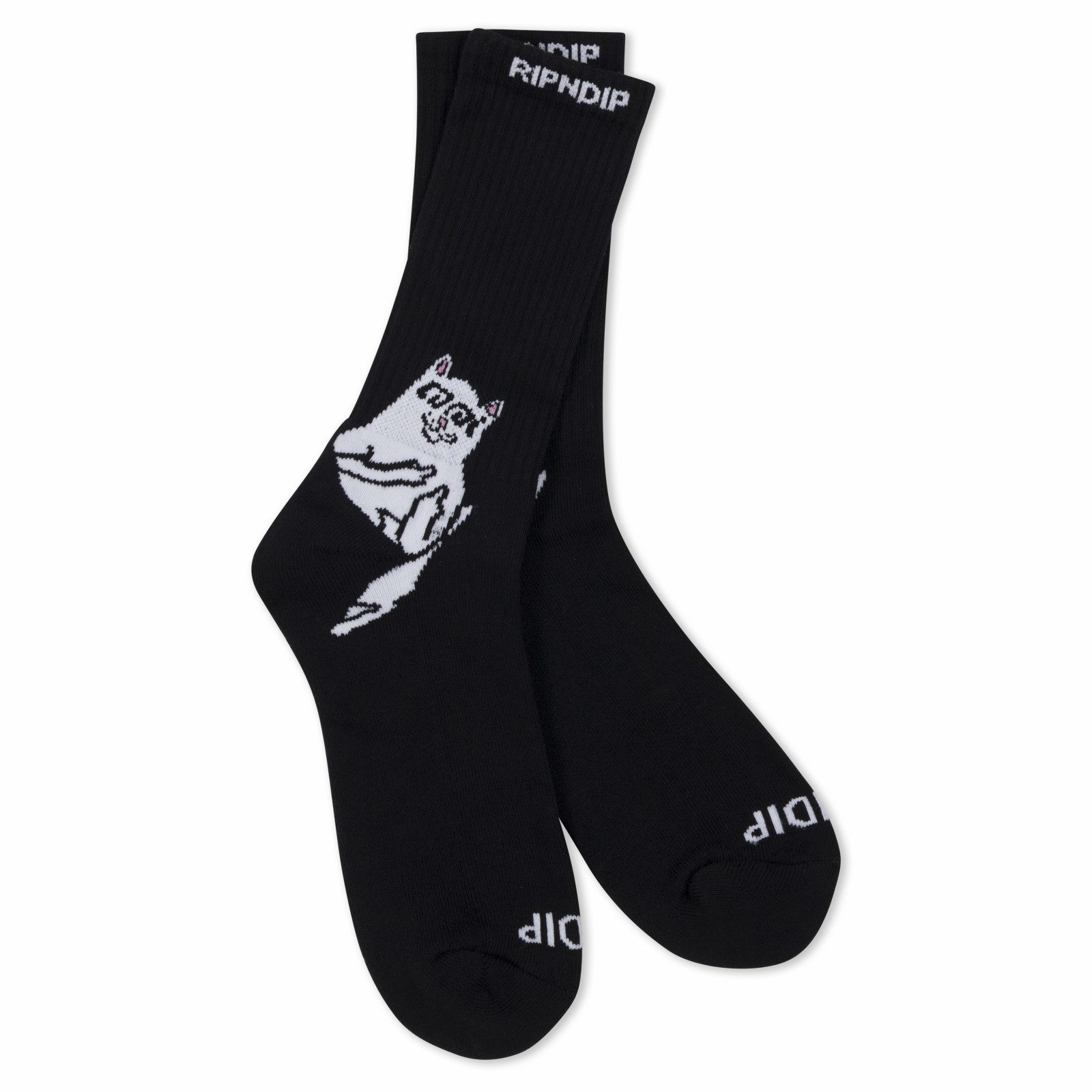 Lakai + Ripndip Lord Nermal Socks 2 Pack (Black/White) - Ripndip