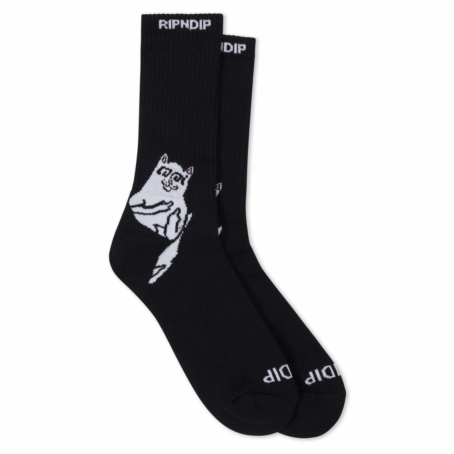 Lakai + Ripndip Lord Nermal Socks 2 Pack (Black/White) - Ripndip
