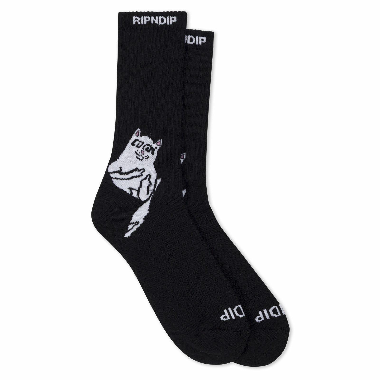 Lakai + Ripndip Lord Nermal Socks 2 Pack (Black/White) - Ripndip