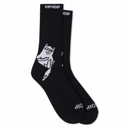 Lakai + Ripndip Lord Nermal Socks 2 Pack (Black/White) - Ripndip