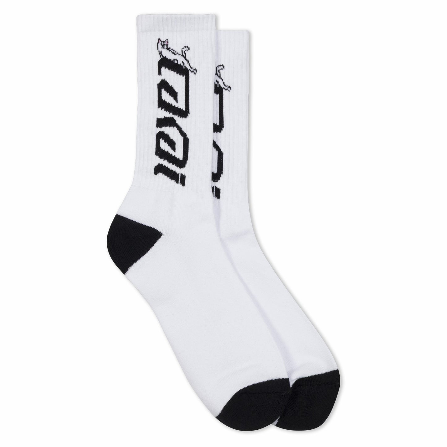 Lakai + Ripndip Lord Nermal Socks 2 Pack (Black/White) - Ripndip