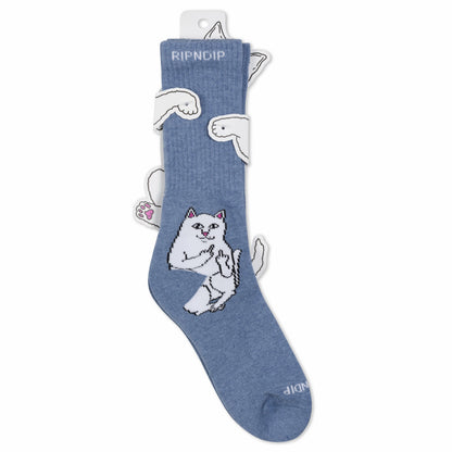 Lord Nermal Socks (Slate Heather) - Ripndip
