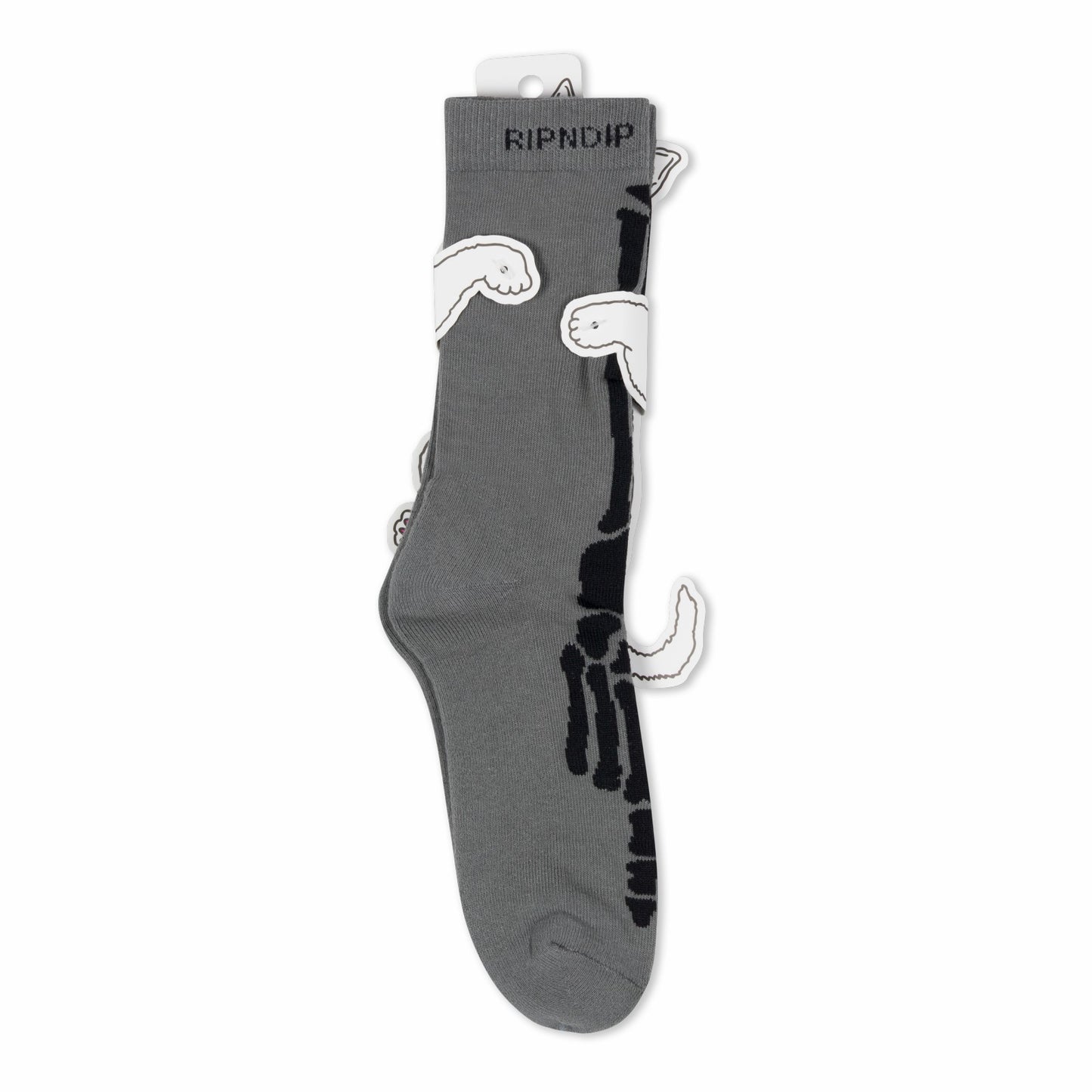 Skelly Nerm Socks (Charcoal) - Ripndip