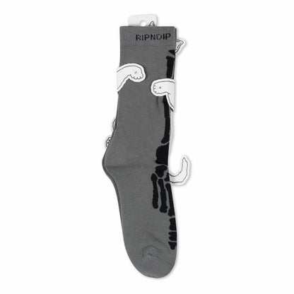 Skelly Nerm Socks (Charcoal) - Ripndip