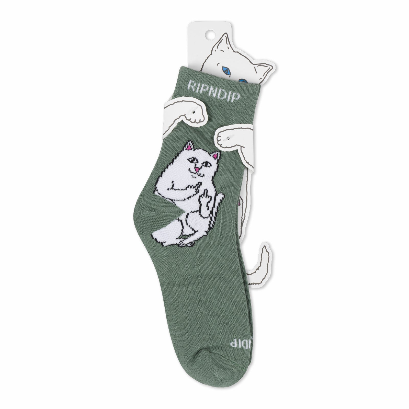 Lord Nermal Mid Socks (Pine Green) - Ripndip