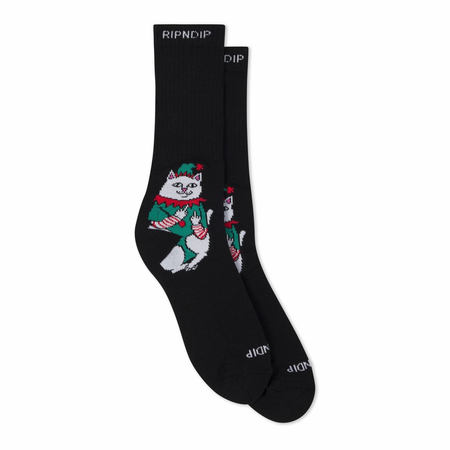 Nermal Elf Socks (Black) - Ripndip