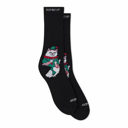 Nermal Elf Socks (Black) - Ripndip