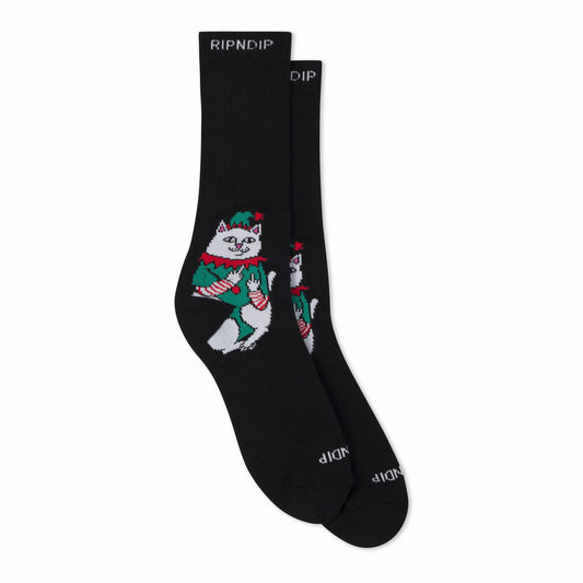 Nermal Elf Socks (Black) - Ripndip
