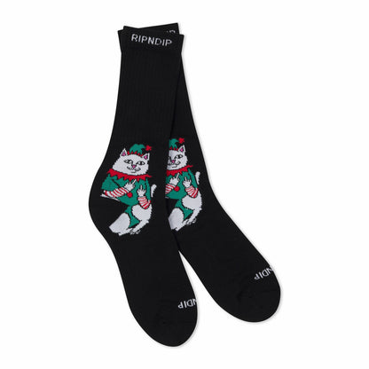Nermal Elf Socks (Black) - Ripndip