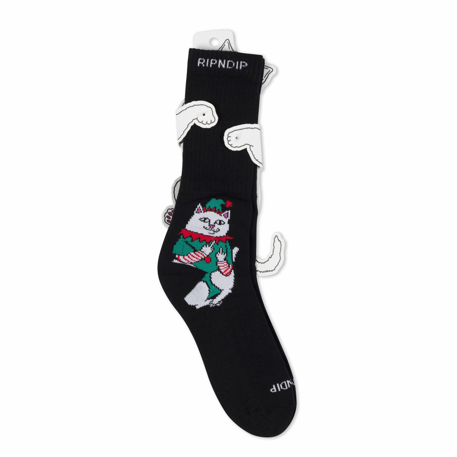 Nermal Elf Socks (Black) - Ripndip