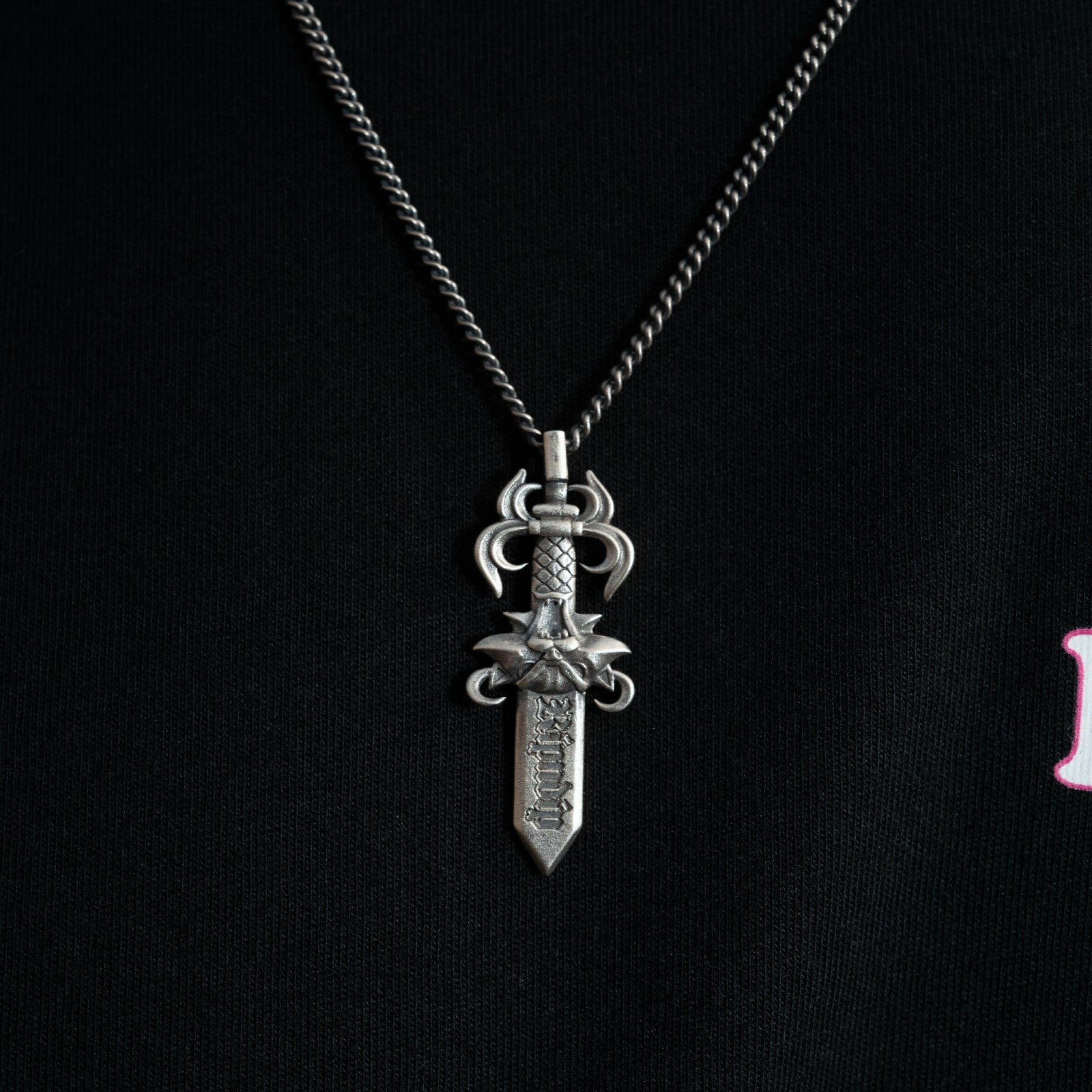 Nerm Dagger Necklace (Silver) - Ripndip