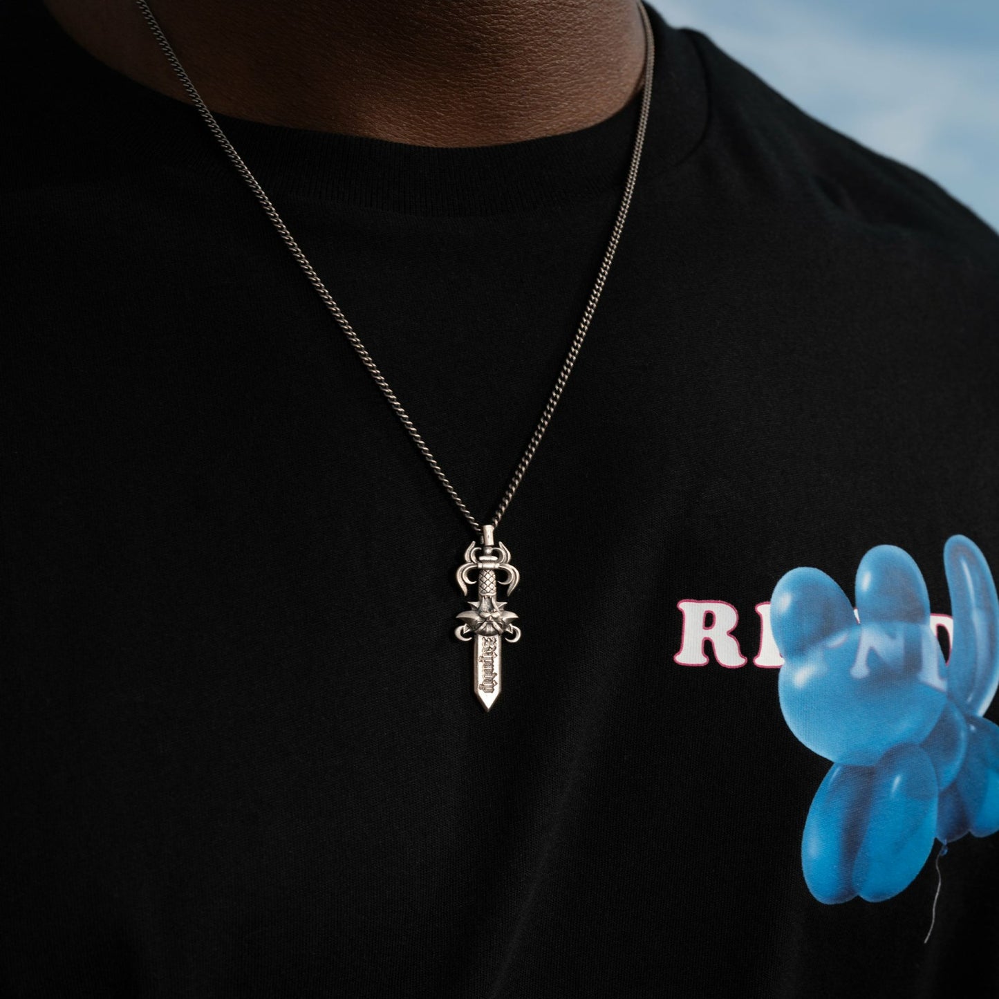 Nerm Dagger Necklace (Silver) - Ripndip