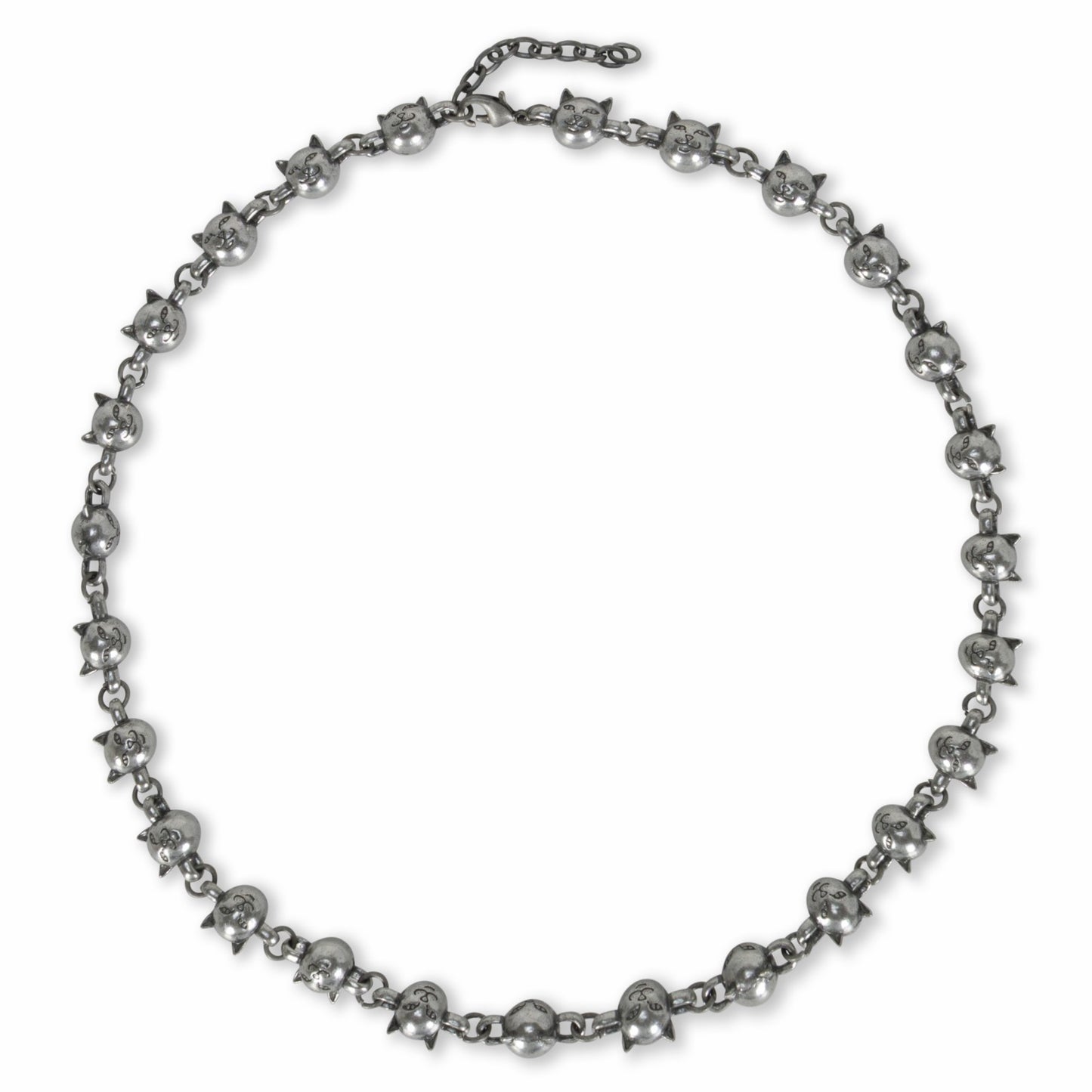Lord Nermal Ball and Chain Necklace (Silver) - Ripndip